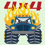 Monster Trucks színező oldalak